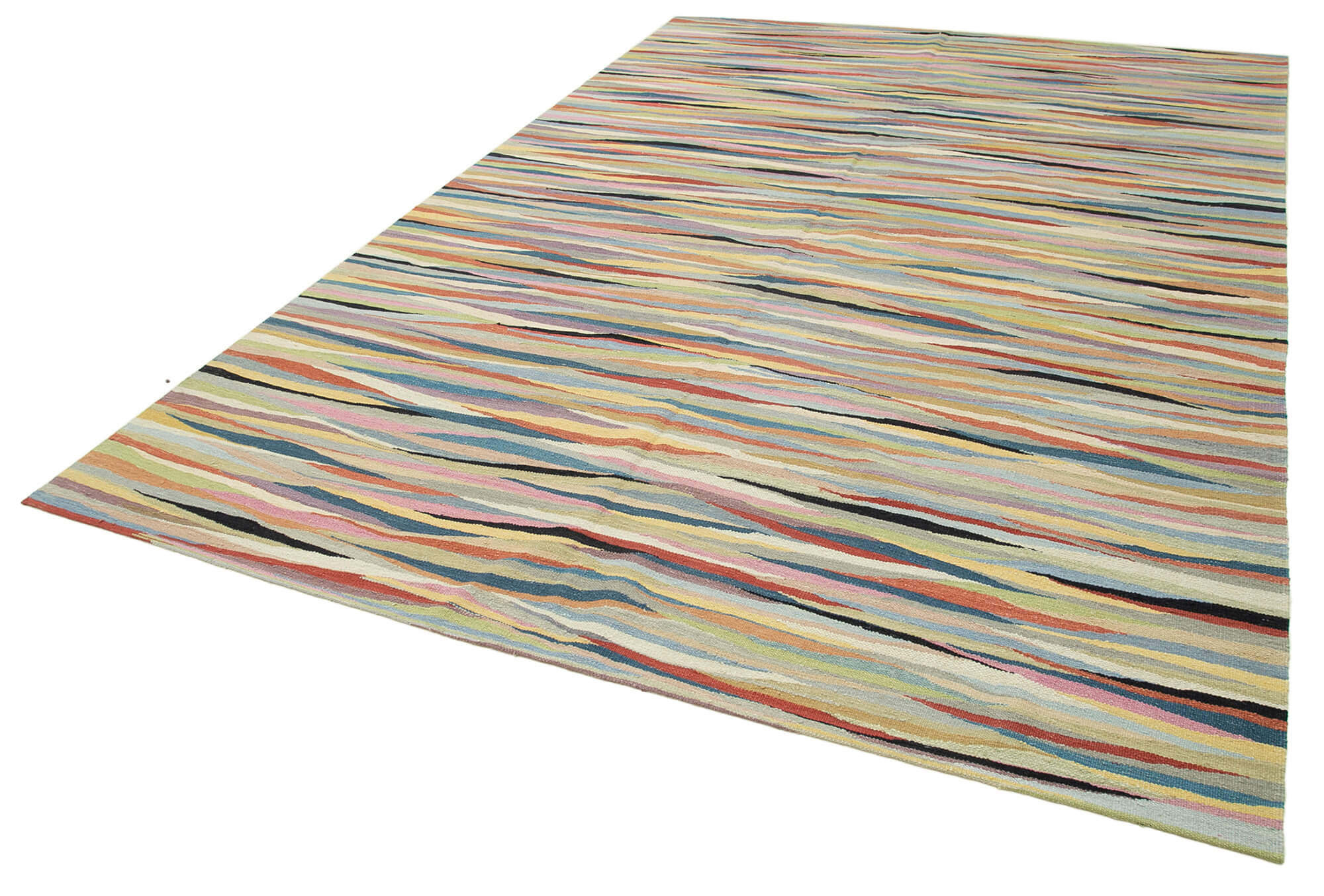 8x12 Multicolor Contemporary Area Rug - 26924