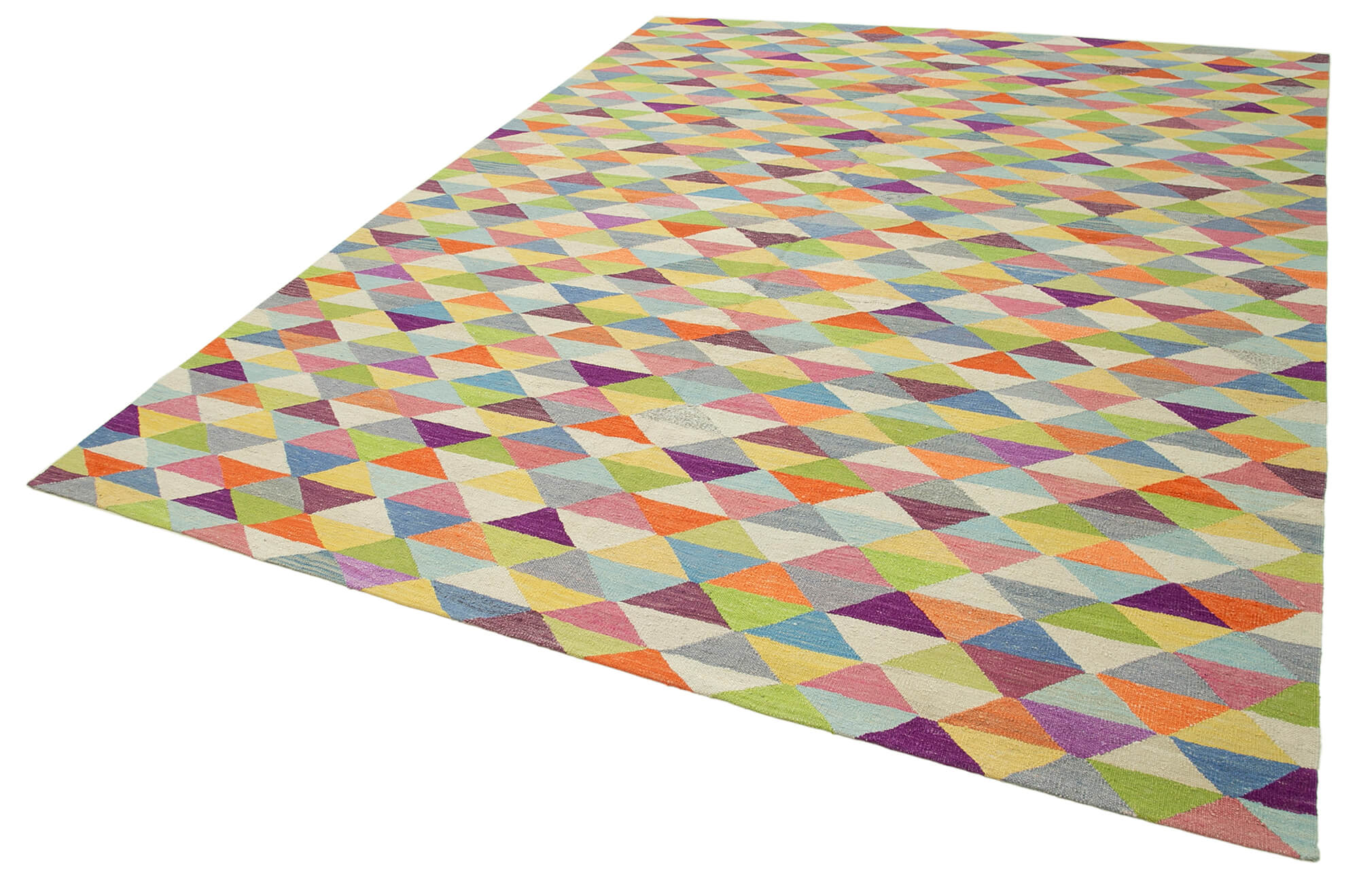 9x11 Multicolor Contemporary Area Rug - 26925