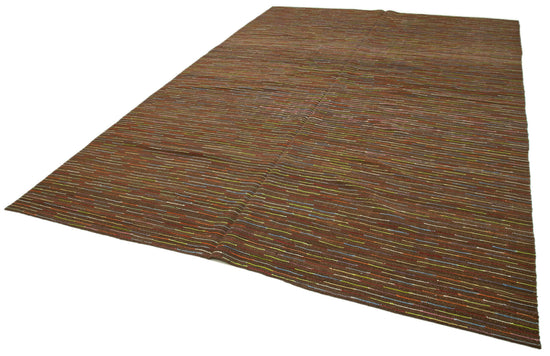 8x12 Brown Contemporary Area Rug - 26933