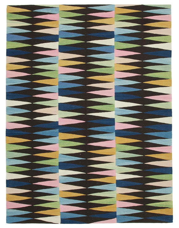 8x10 Multicolor Contemporary Area Rug - 26934