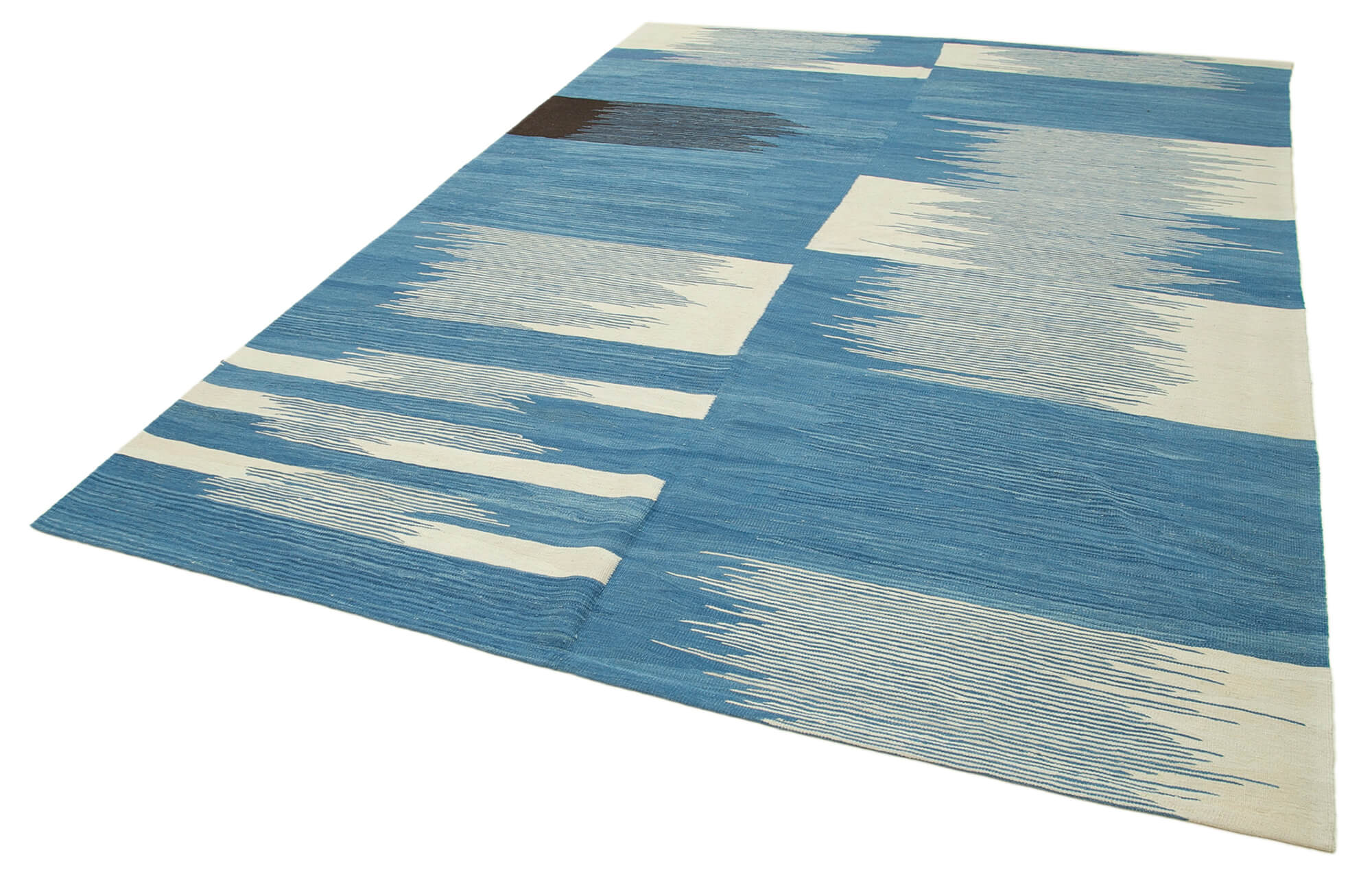 7x10 Blue Contemporary Area Rug - 26938