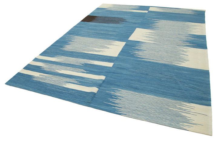 7x10 Blue Contemporary Area Rug - 26938