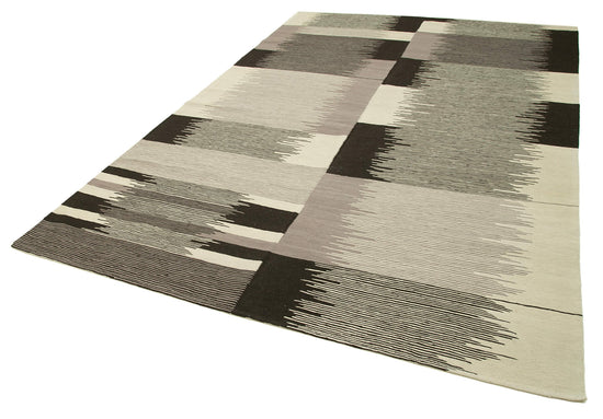 7x11 Black Contemporary Area Rug - 26939
