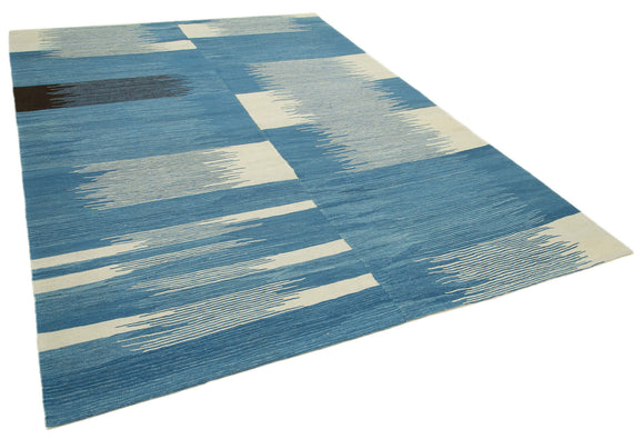 7x10 Blue Contemporary Area Rug - 26944
