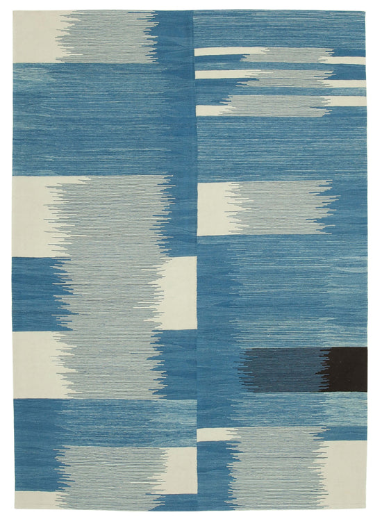 7x10 Blue Contemporary Area Rug - 26947