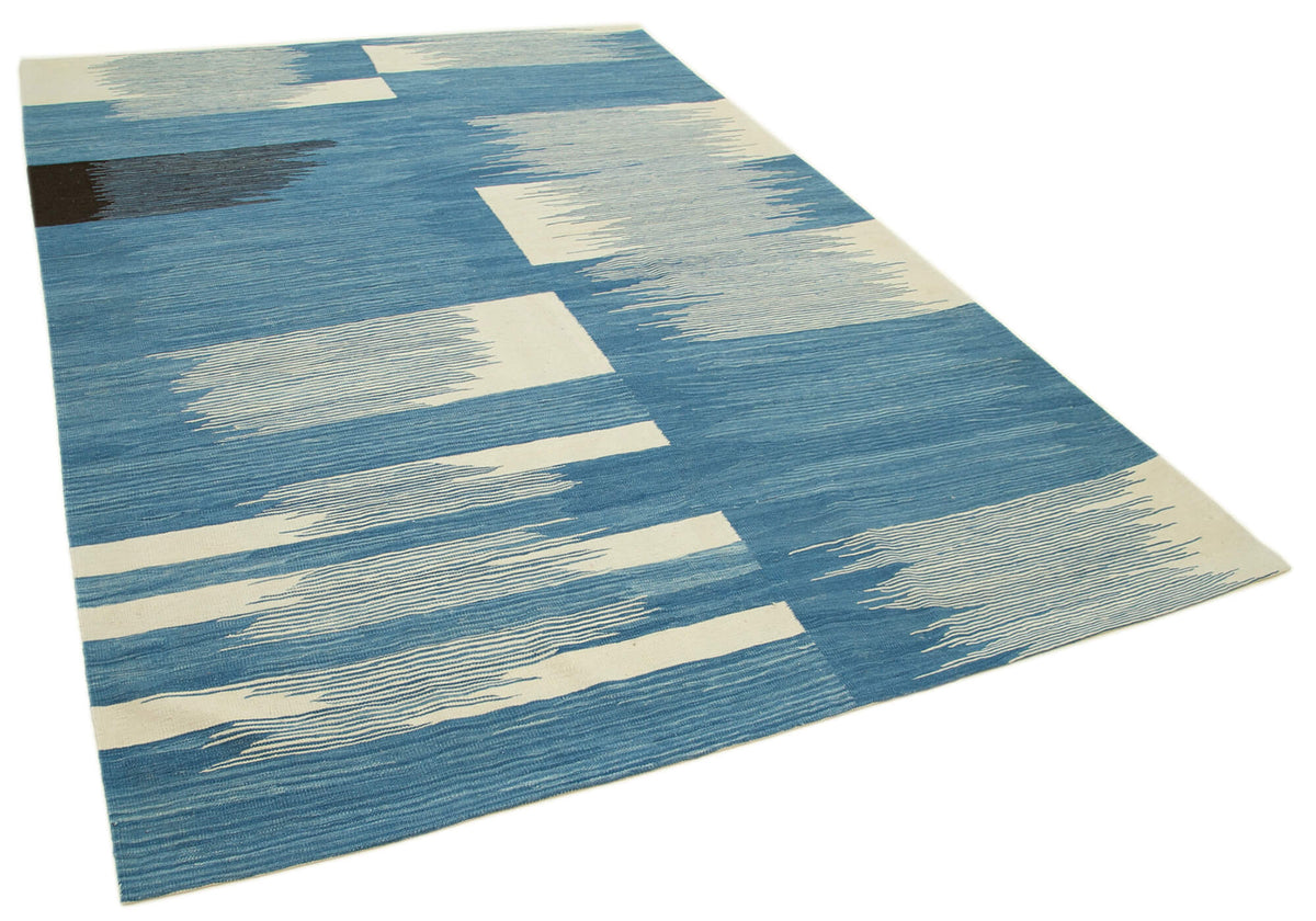 7x10 Handwoven Turkish Kilim Rug  - 26948