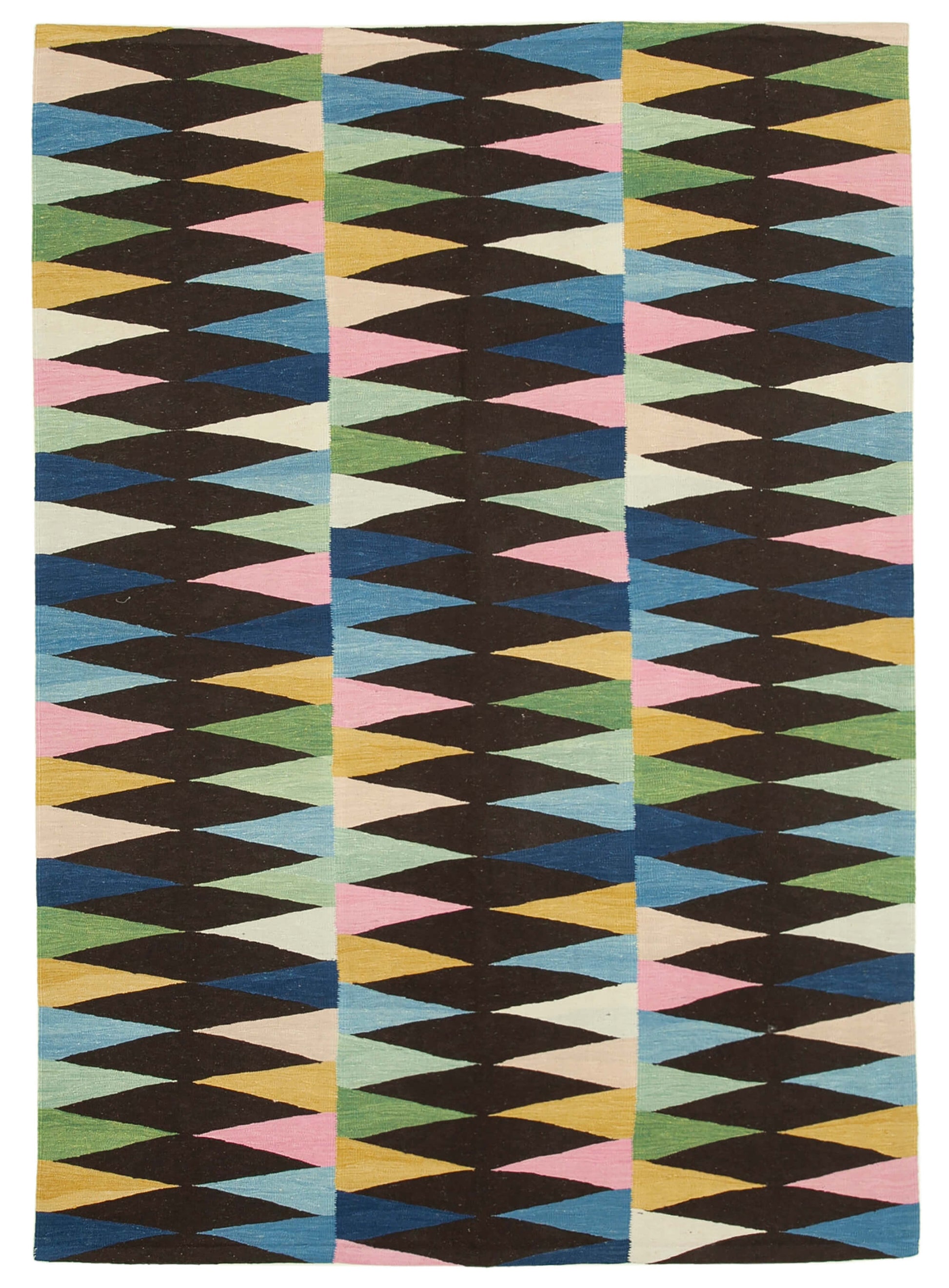 6x8 Black Contemporary Area Rug - 26952