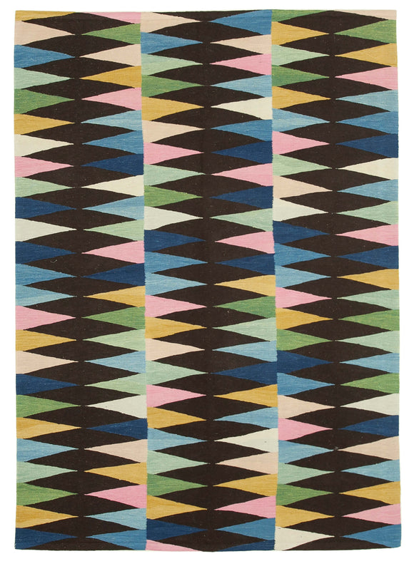 6x8 Black Contemporary Area Rug - 26952