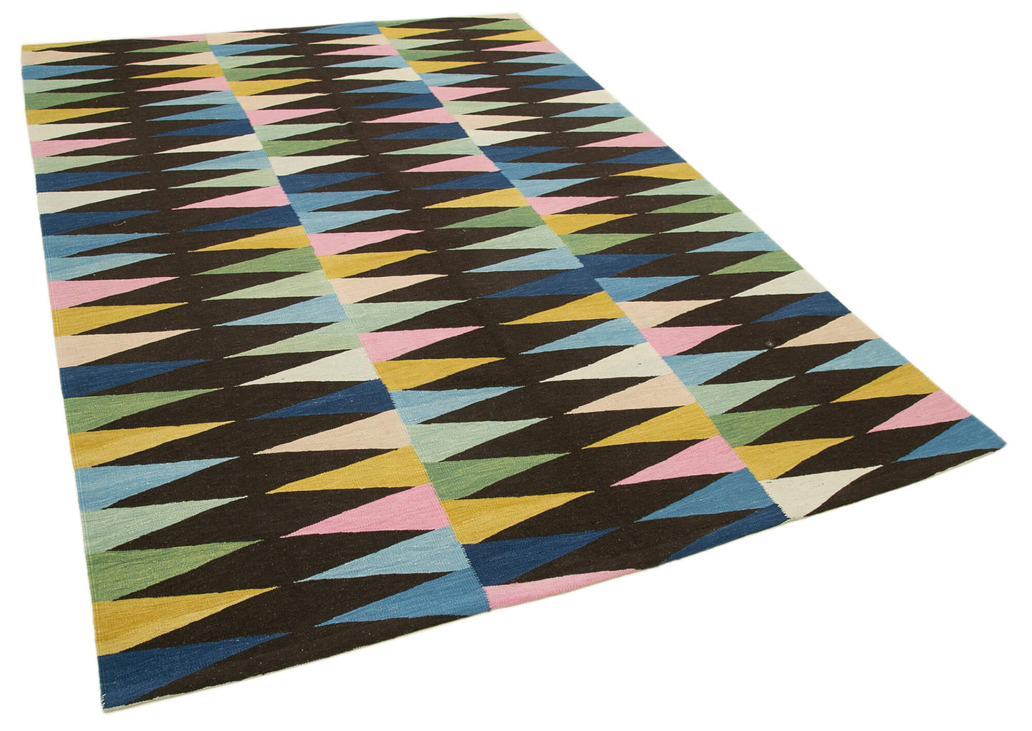 6x8 Black Contemporary Area Rug - 26952