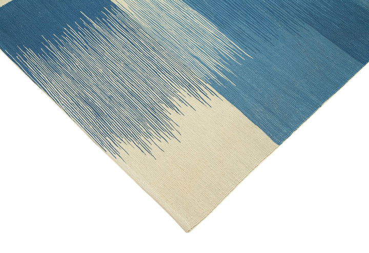 7x10 Blue Contemporary Area Rug - 26954
