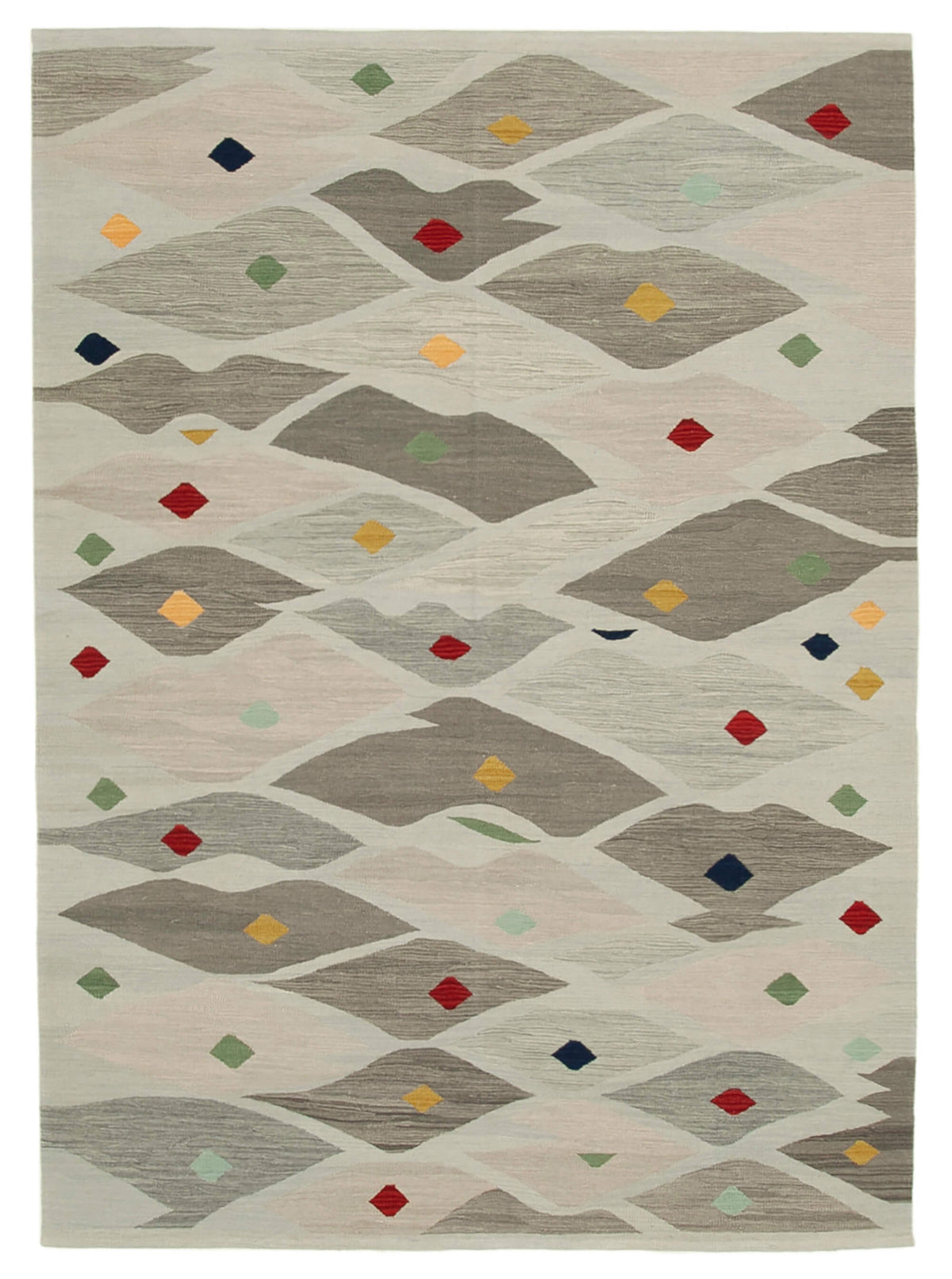 7x9 Grey Contemporary Area Rug - 26957