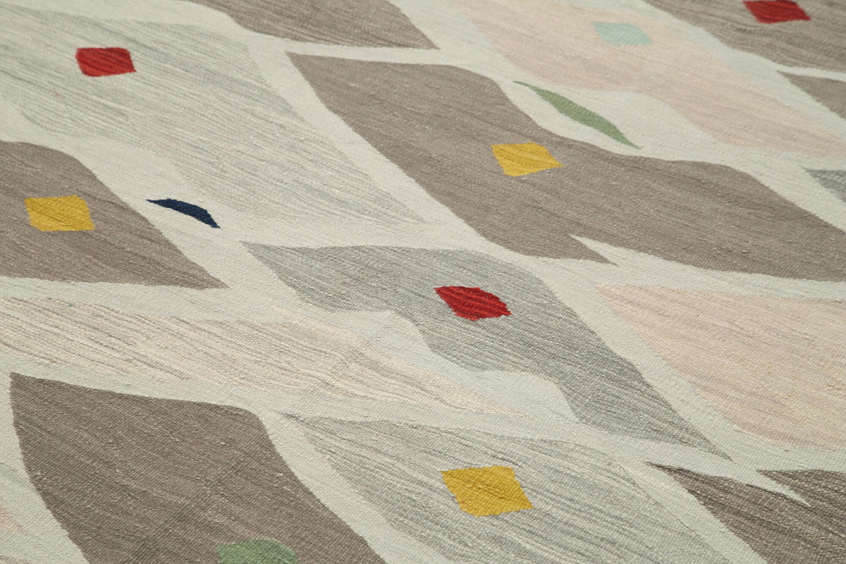 7x9 Grey Contemporary Area Rug - 26957