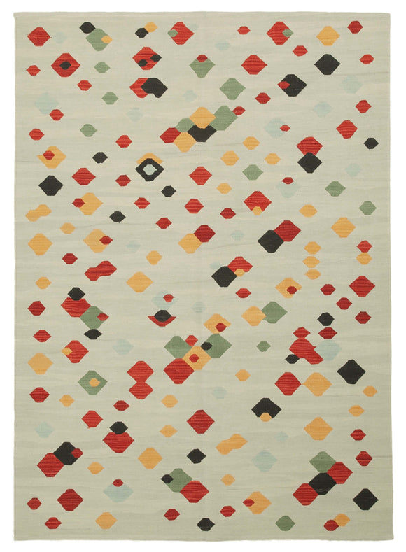 6x8 Beige Contemporary Area Rug - 26959