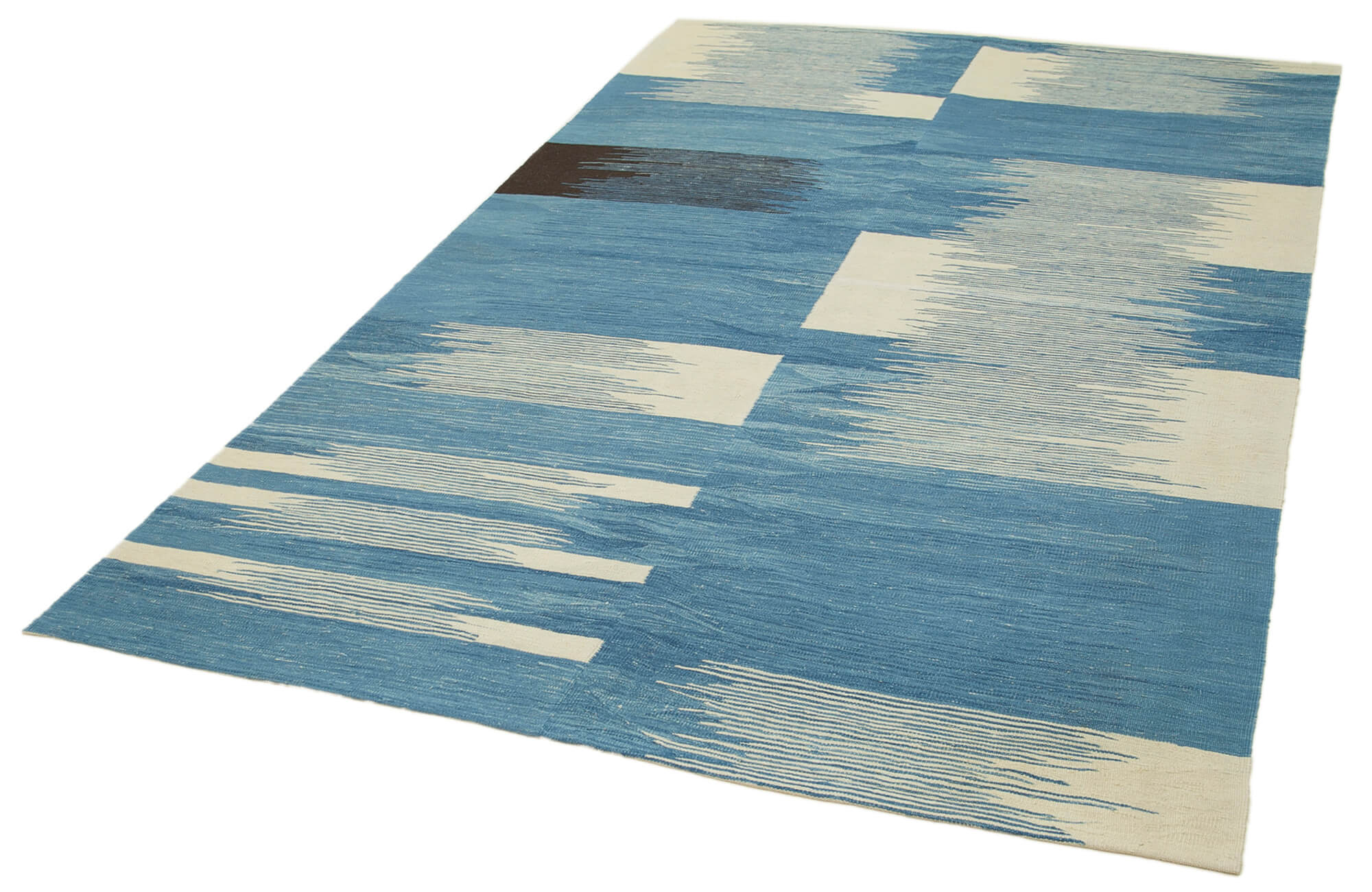 6x8 Blue Contemporary Area Rug - 26962