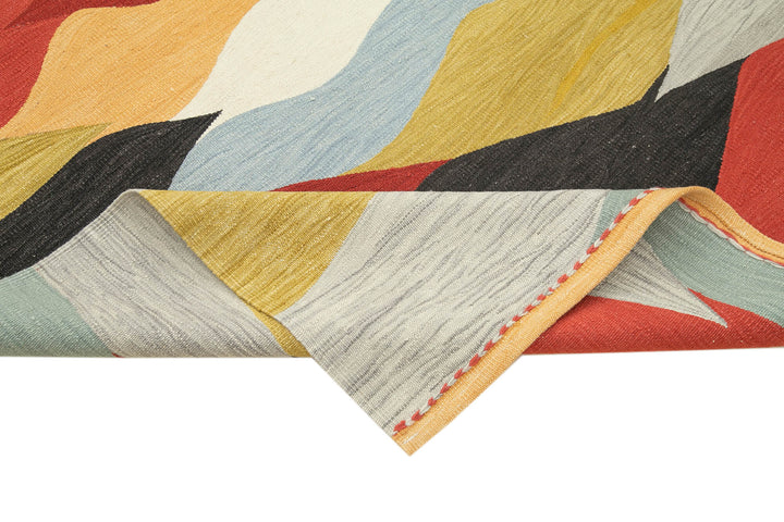 7x10 Multicolor Contemporary Area Rug - 26968