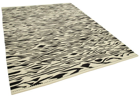 7x9 Beige Contemporary Area Rug - 26972