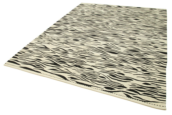 7x9 Beige Contemporary Area Rug - 26972