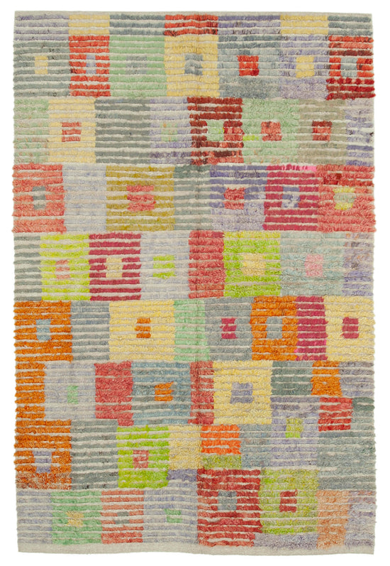 6x10 Multicolor Modern Area Rug - 28031