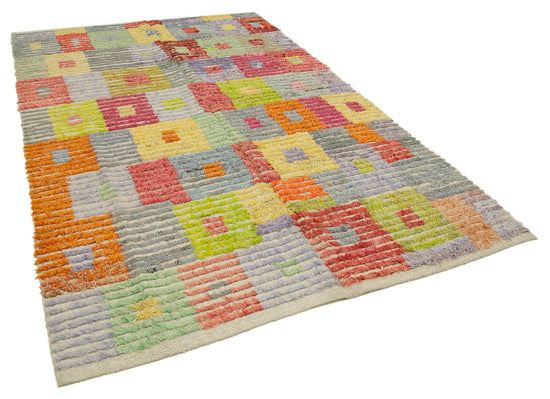 6x10 Multicolor Modern Area Rug - 28031