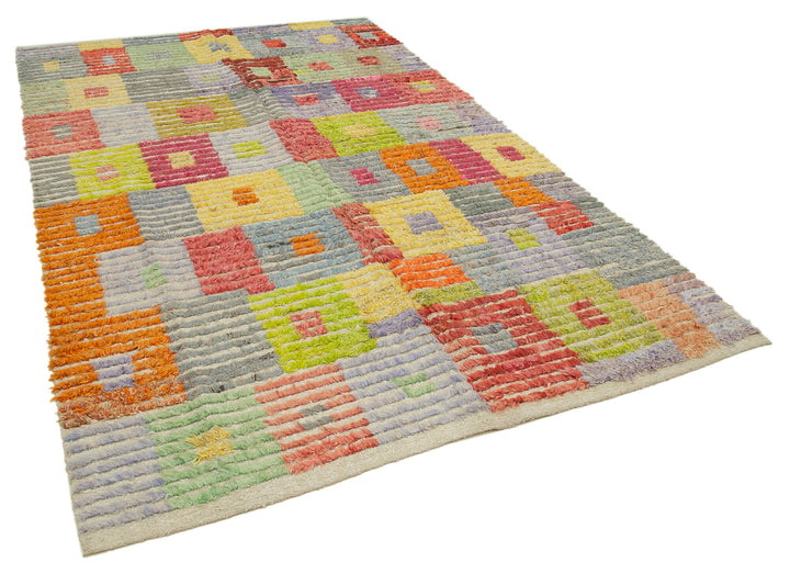 6x10 Multicolor Modern Area Rug - 28031