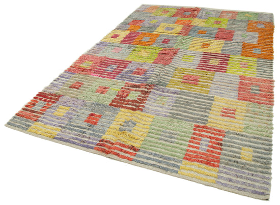 6x10 Multicolor Modern Area Rug - 28031