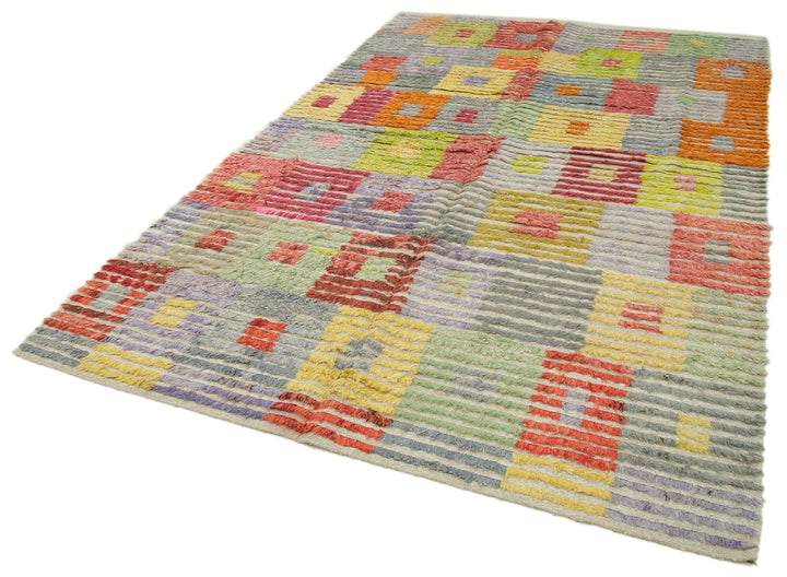 6x10 Multicolor Modern Area Rug - 28031