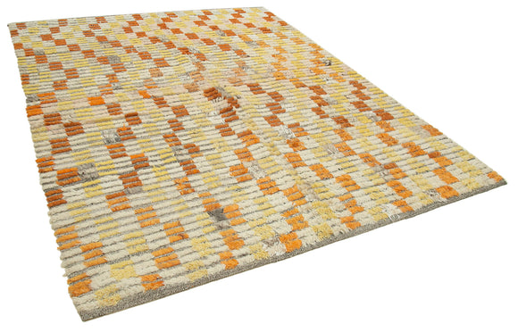 7x9 Multicolor Modern Area Rug - 28032