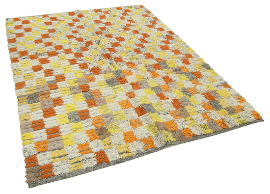 6x7 Multicolor Modern Area Rug - 28043