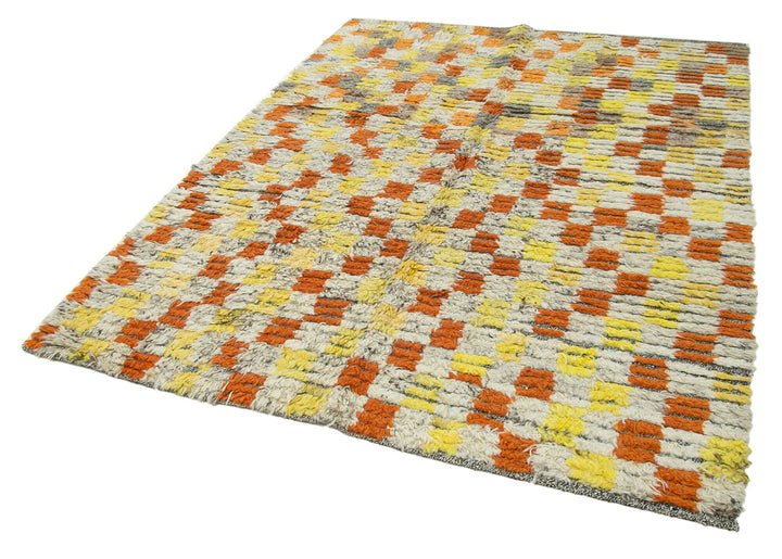 6x7 Multicolor Modern Area Rug - 28043