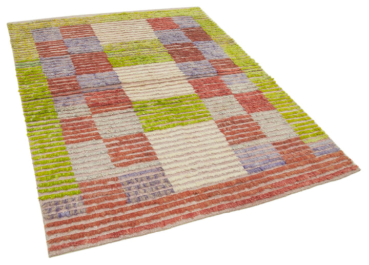 5x7 Multicolor Modern Area Rug - 28052