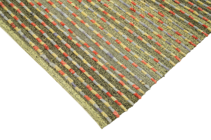 8x11 Green Modern Area Rug - 28085