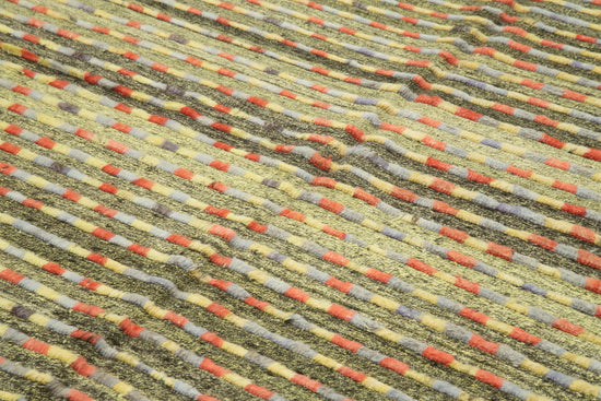 8x11 Green Modern Area Rug - 28085