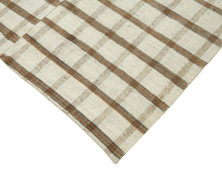 6x9 Beige Vintage Kilim Rug - 28528