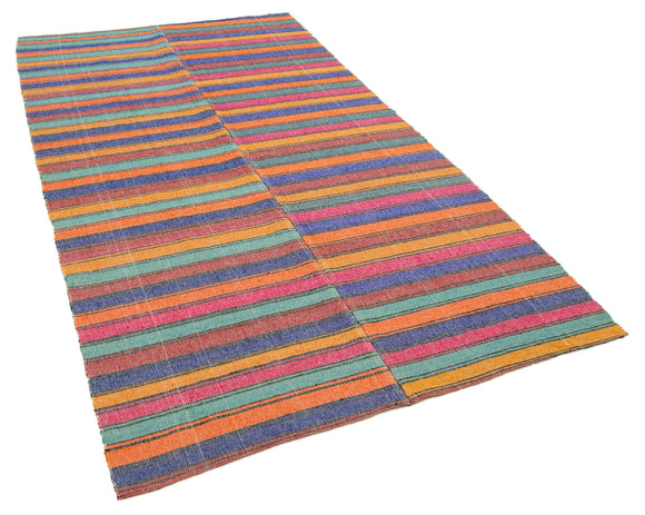 5x8 Multicolor Vintage Kilim Rug - 28530