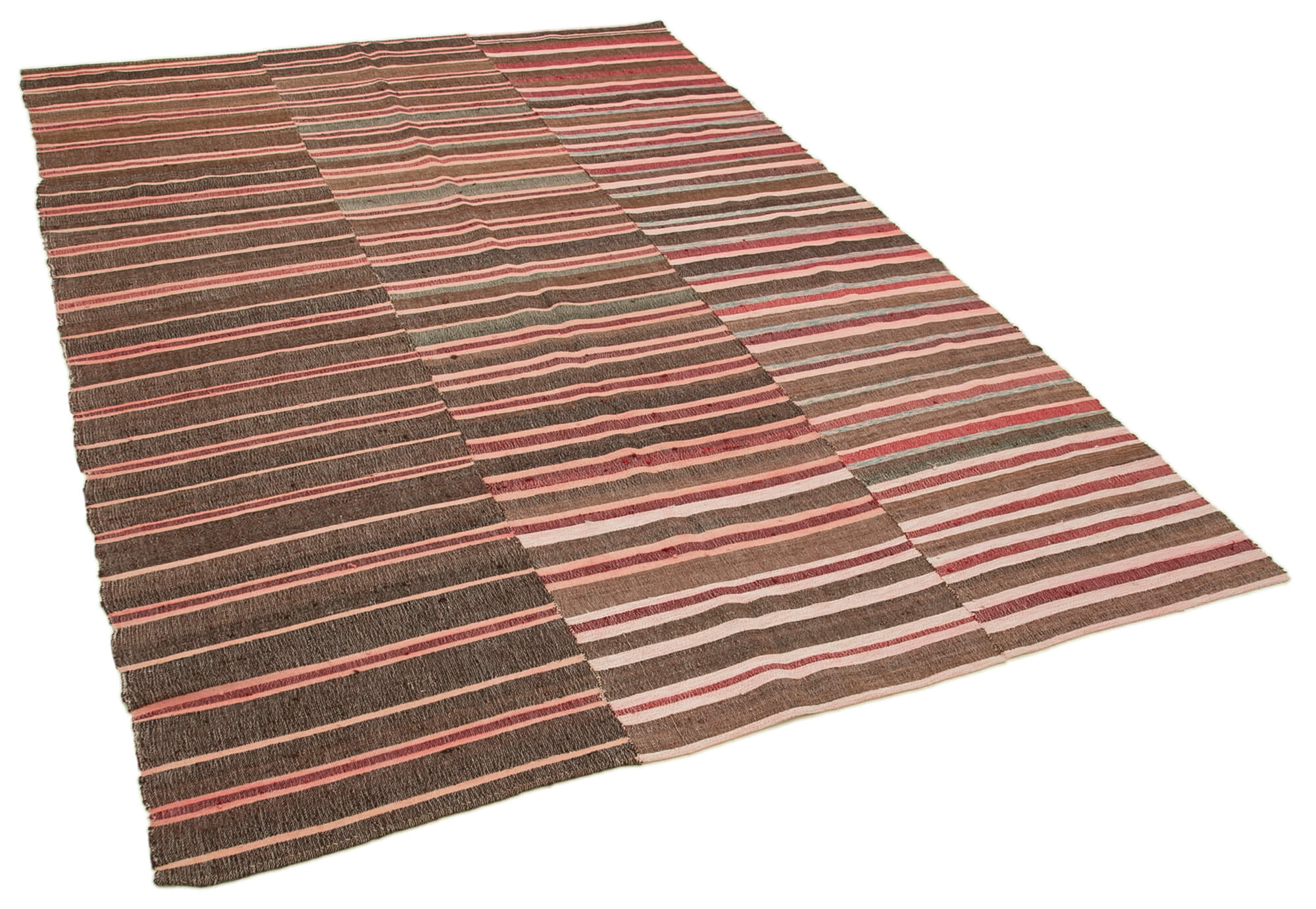 6x9 Brown Vintage Kilim Rug - 28537
