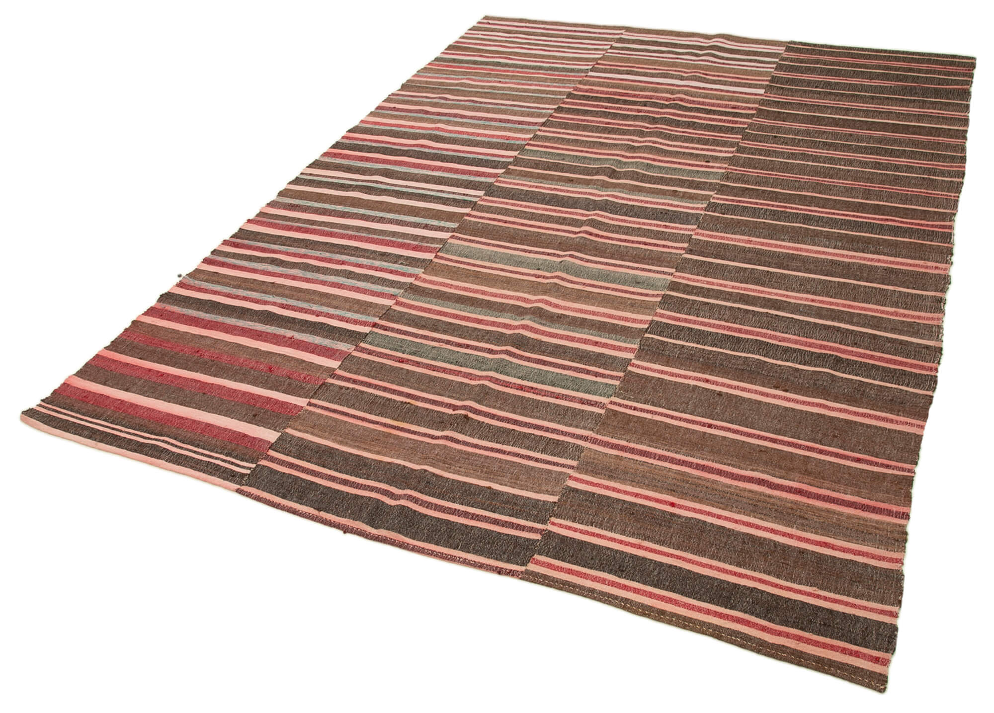 6x9 Brown Vintage Kilim Rug - 28537