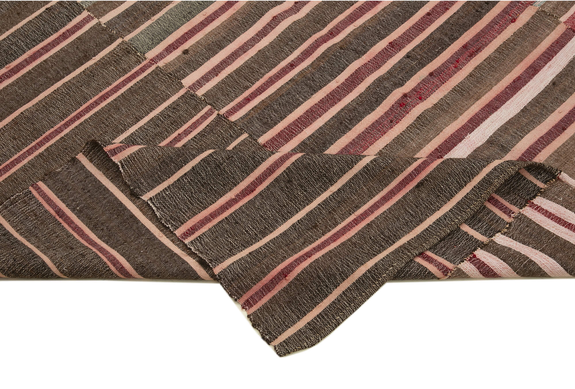 6x9 Brown Vintage Kilim Rug - 28537