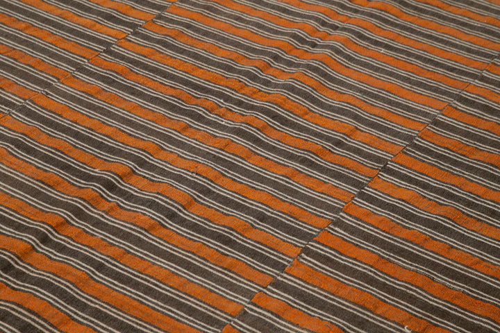 7x10 Brown Vintage Kilim Rug - 28539