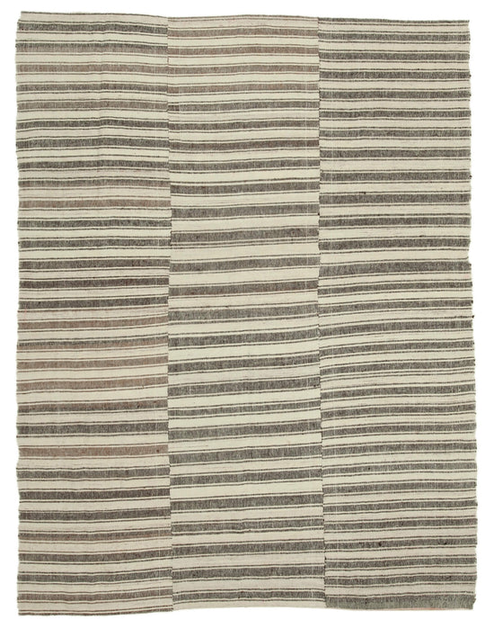 7x8 Beige Vintage Kilim Rug - 28564