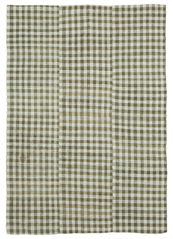 6x8 Beige Vintage Kilim Rug - 28565