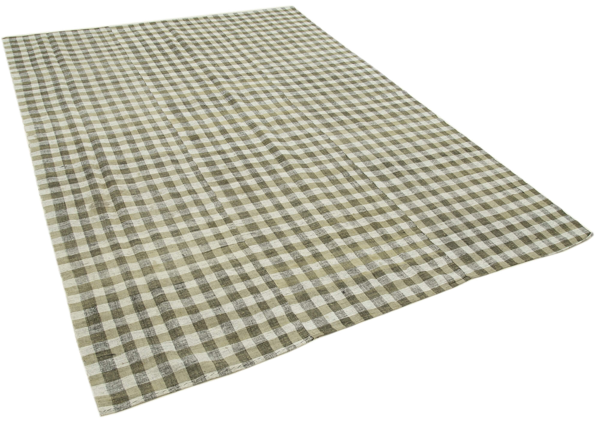 6x8 Beige Vintage Kilim Rug - 28565