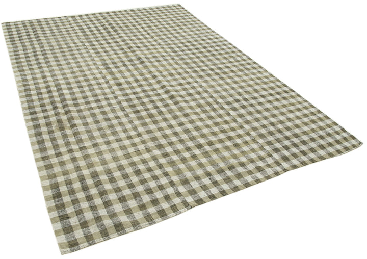 6x8 Beige Vintage Kilim Rug - 28565
