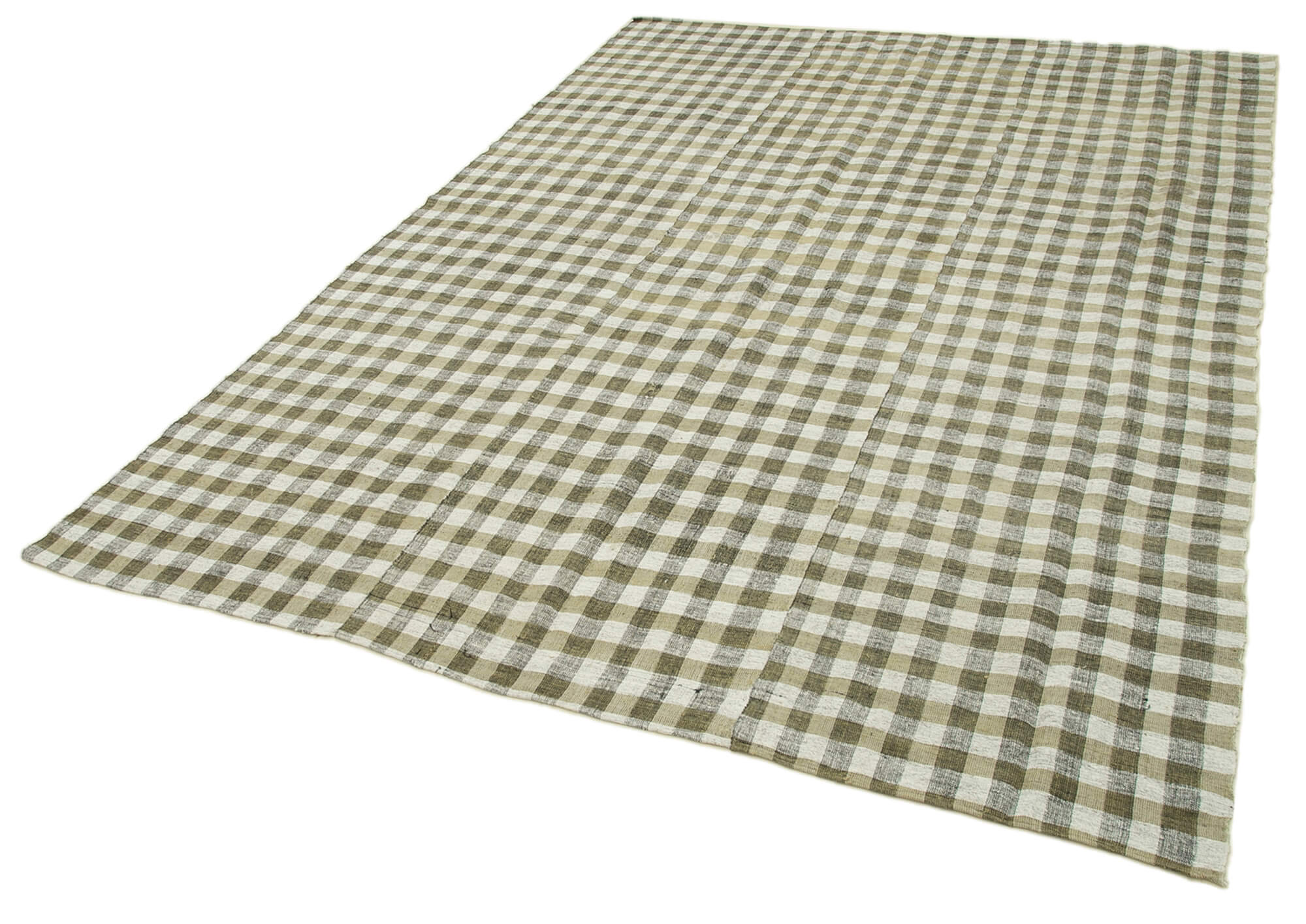 6x8 Beige Vintage Kilim Rug - 28565