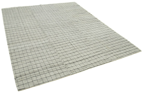 7x8 Beige Vintage Kilim Rug - 28573