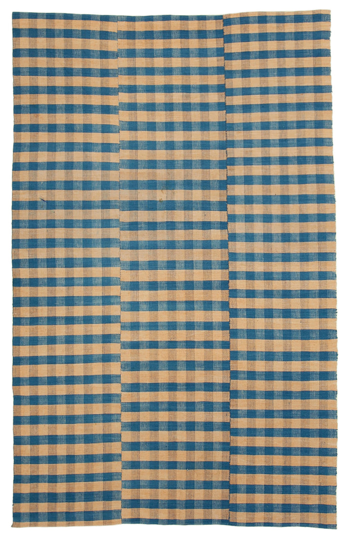 6x9 Blue Vintage Kilim Rug - 28579