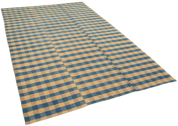 6x9 Blue Vintage Kilim Rug - 28579
