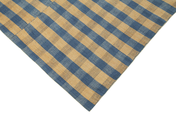 6x9 Blue Vintage Kilim Rug - 28579