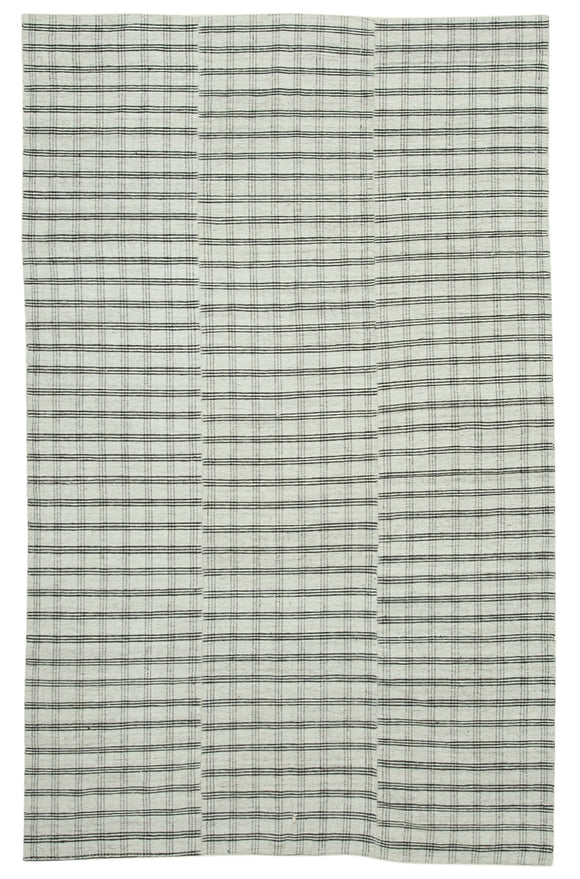 6x10 White Vintage Kilim Rug - 28581