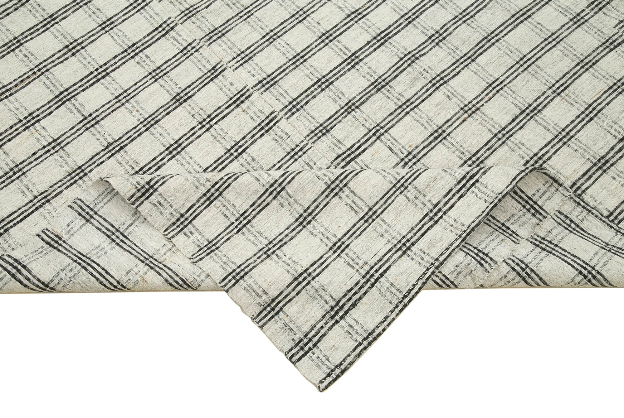 6x10 White Vintage Kilim Rug - 28581