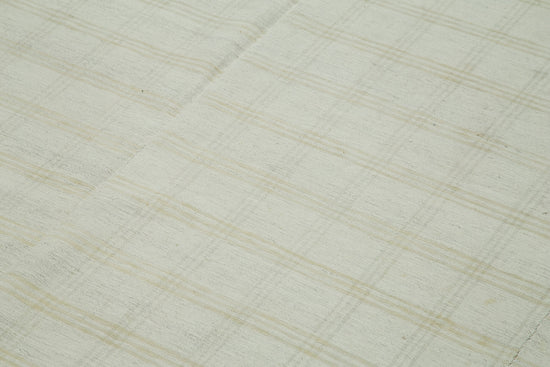 8x14 White Vintage Kilim Rug - 28582